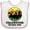White and Pink, variant on Inktastic Yellowstone National Park with Bear Mountains and Trees Cricle Boys or Girls Baby Bib