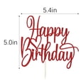 thumbnail image 3 of Adorno para Pastel Florcmet Feliz Cumpleaños Brillo Rojo 14x13 cm, 3 of 8