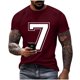 thumbnail image 2 of Tops para hombre, blusas y camisas de cuello redondo y manga corta para hombre, blusas estampadas de moda para hombre, jersey de cuello redondo y manga corta, blusa de poliéster para hombre., 2 of 6