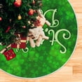thumbnail image 5 of GZHJMY St. Patricks Christmas Tree Skirt Home Decoration Large Round Christmas Tree Skirt for Holiday Party Home Christmas Day Ornaments, 35.4", 5 of 6