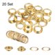 thumbnail image 3 of Juego de 20 ojales con arandelas de 12 mm, kit de ojales de metal cobre para cortinas, lonas, bolsas de cuero DIY, dorado, 3 of 6