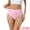 Pink, variant on Women's High Waist G-String Thongs Tummy Control T-back Underwear XL Black