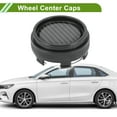 thumbnail image 2 of Unique Bargains Wheel Center Caps 66mm/2.60" Black 1 Pcs with Black Carbon Fiber Pattern Sticker, 2 of 6