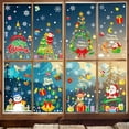 thumbnail image 2 of Pegatinas de decoración navideña para ventana, regalos de Papá Noel, pegatina de espejo de Feliz Navidad, árbol de Navidad, pegatina de vidrio para ventana, Año Nuevo 2024, 2 of 4