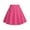 Hot Pink, variant on Girls Skirts Casual Polka Dots Mini A-line skirt High Waist Stretchy Flared Pleated Circle Skirts