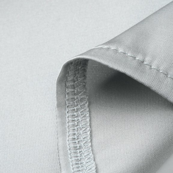 Vedolay Dresses for Womens Short Sleeve V Neck Swiss Dot Smocked High Waisted Button A-Line Ruffle Tiered Fall Long Dress,Gray L