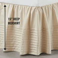 thumbnail image 3 of Martex Traditional,Transitional Off-White Solid Print Ruffled Polyester , Bed Skirt , Queen, 3 of 5