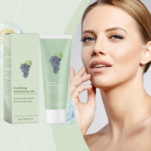Kokovifyves Skin Care Products for Women 30G Exfoliating Gel Cleansing Facial Gel Gentle Dead Removal Purifying Exfoliating Gel