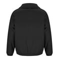 thumbnail image 6 of Winter Warm Jackets for Mens Fashion Plus Size Solid Color Zipper Pocket Drawstring Long Sleeved Thick Hooded Casual Cotton Jacket Black Deal on Clearance!, 6 of 9