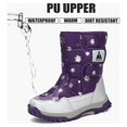 thumbnail image 3 of Mishansha Girls Boys Waterproof Snow Boots，Purple 4 Big kid, 3 of 8