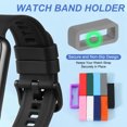 thumbnail image 3 of Uxcell Watch Band Holder Loop, Universal Silicone Watch Replacement Band Strap Keeper Parts for Smart Sport Light Gray 16 mm, 3 of 7