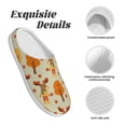 thumbnail image 5 of Goofa Autumn Maple Leaf and Deer Print Womens Mens Cotton Lightweight House Slippers , Washable Home Slippers,Indoor Comfy Bedroom Cozy Slippers-39/40, 5 of 7