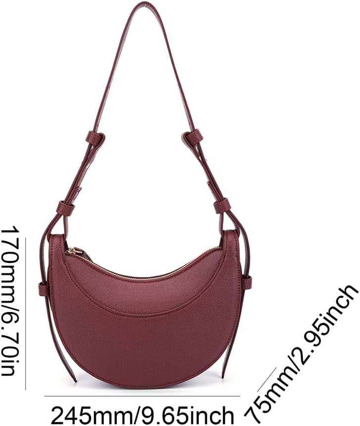 ■FILA■ Half Moon Hobo Crossbody BagFS3BCH1134XLVD 1100FS3B Municipal Womens Crescent Shoulder Bag Half Moon Hobo Faux