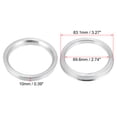 thumbnail image 5 of 4pcs OD 83.1mm to ID 69.6mm Aluminium Alloy Car Auto Hub Centric Rings Wheel Bore Center Spacer, 5 of 7