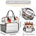 thumbnail image 5 of OBREWU Pioneer Flower Women's Insulated Leakproof Large Lunch Bag, Oxford Cloth, 5 of 7