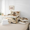 thumbnail image 6 of Feelyou Tribal Western Cowboy Twin Bedding Sets 7-Piece, Brown Cowgirl Boot Bedding Comforter Set, Texas Stars Cactus Sheet Sets, Super Cozy Room Decor, 6 of 8