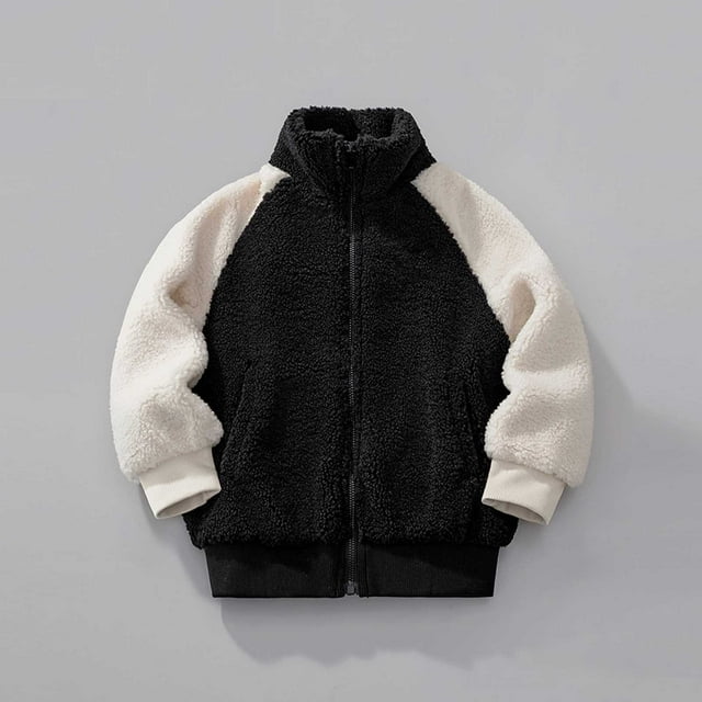 Veste d'Hiver pour Garçons avec Design Coloré Manteau Chaud pour Automne et Temps Froid Manteau pour Tout-Petits Veste de Course Doublée Taille 8 Manteau en Toile Épais pour Filles Garçons