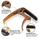 thumbnail image 3 of Capo de guitarra para guitarras eléctricas acústicas y ukelele bajo, plateado Afortunado Sencillez, 3 of 5