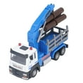 thumbnail image 1 of Log Tractor Model, Logging Truck Toy Vivid Design Stable Running  For Kids Blue, 1 of 8