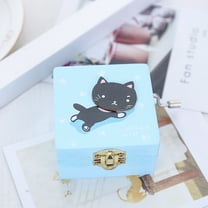 VERDANVERSE Vintage Mechanical Hand Crank Music Box Wood Plays Music for Sweetheart Christmas 1Set