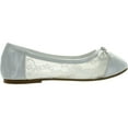 thumbnail image 2 of Jelly Beans POSS Kid's Big Girl Fashion Mesh Bow Ballet Flat Shoes, 2 of 4