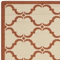 thumbnail image 4 of SAFAVIEH Courtyard Estelle Geometric Indoor/Outdoor Area Rug, Beige/Terracotta, 6'7" x 9'6", 4 of 6