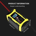 thumbnail image 4 of Cargador De Batería De Coche Digital Cargador de reparación inteligente Pantalla LCD Mantenedor de batería digital (AU), 4 of 8