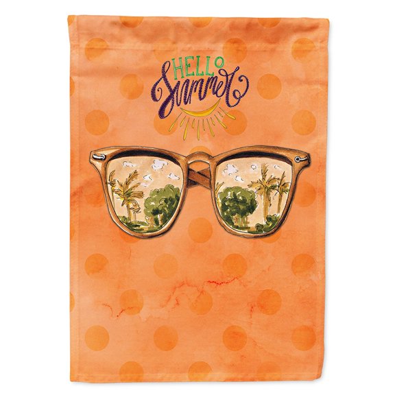 Beach Sunglasses Orange Polkadot Flag Canvas House Size