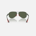 thumbnail image 3 of Ray Ban Scuderia Ferrari Dark Green Pilot Unisex Sunglasses RB8331M F00171 61, 3 of 5