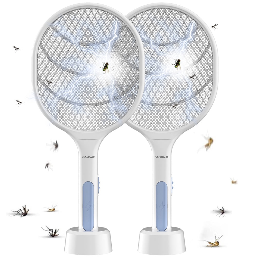 Electronic Mosquito Bug Zapper Racket Electric Insect Killer Portable