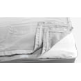 thumbnail image 2 of Microfiber Zipper Fitted Sheet Twin Size 39X75 - Includes 2 Zip On Sheets +1 Bottom Fitted Base - Fit's 16” In Deep Pocket - Easy to Change,Soft,Smooth -Fitted Sheet - Silver Grey Color, 2 of 9