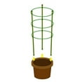 thumbnail image 3 of Mr. Garden Mini Trellis Garden Trellis for Potted Climbing Plants Support 7" Dia x 8.1" Dia x 9" Dia x 29.5" H,3 Rings, 3 of 5
