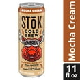 thumbnail image 3 of (12 pack) SToK Cold Brew Energy Mocha Cream Canned Coffee Drink, 11 fl oz, 3 of 15