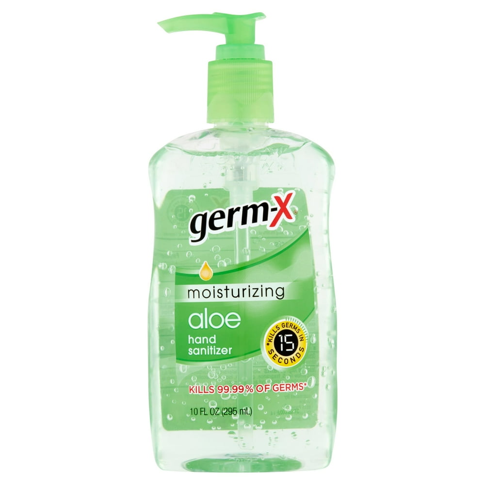 GermX Moisturizing Aloe Hand Sanitizer, 10 fl oz
