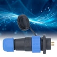 thumbnail image 1 of IP68 Waterproof Plug Socket Flange Aviation Power Connector Industrial Adapter AC380V SP20, with PA66, PA6 Shell Material, for Widely  in Communications, Instrumentation, and, 1 of 7