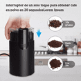 thumbnail image 4 of Moledor Molinillo Electrico Para Granos Negro, 4 of 5