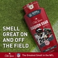 thumbnail image 5 of Old Spice Body Wash for Men, NFL Collection, Saquon Barkley Soar, Santal + Speed, 24oz, 5 of 11