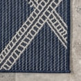 thumbnail image 2 of nuLOOM Naya Moroccan Trellis Indoor/Outdoor Area Rug, 6' 7" x 9', Navy, 2 of 9