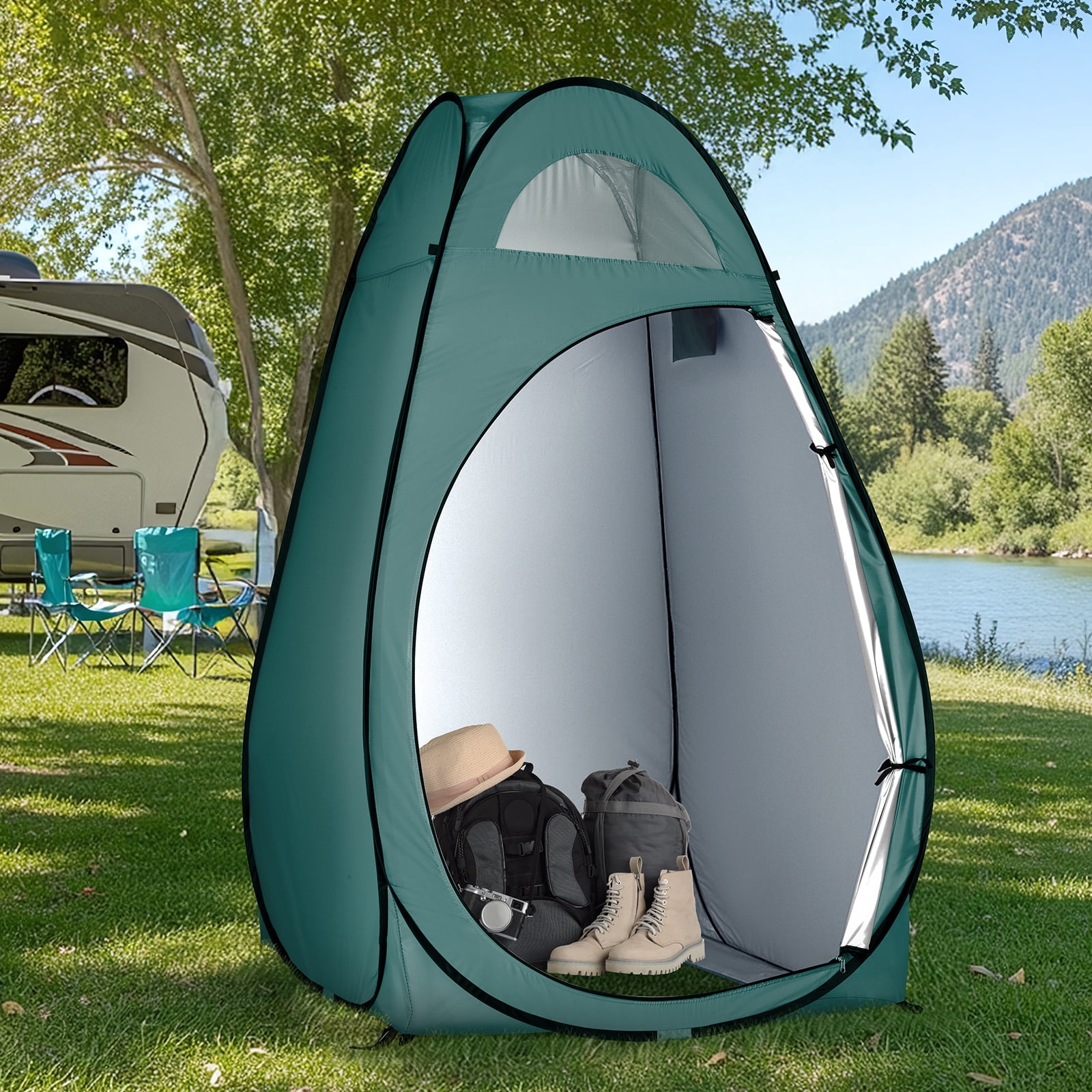 Ktaxon Changing Tent Portable Pop up Tent Camping Beach Toilet Shower Room Outdoor Bag Green