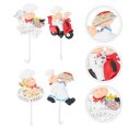 thumbnail image 3 of Shisuyan 4Pcs Cartoon Resin Hanging Hooks Creative Hooks for Home Kitchen (White), 3 of 8