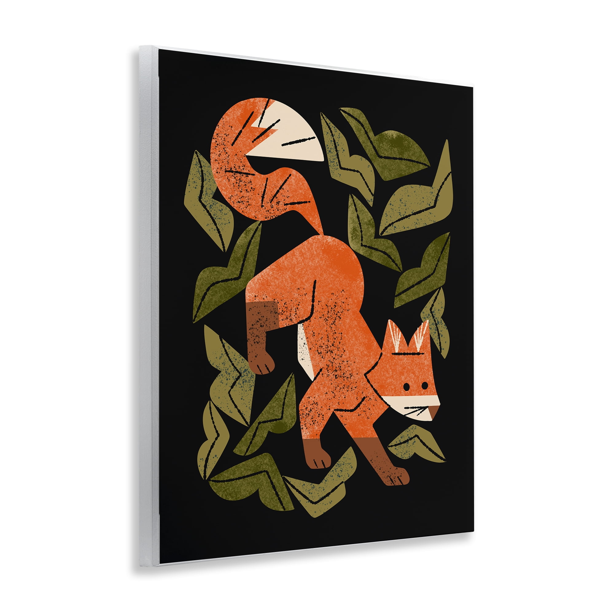 Stupell Industries Fox In The Brush Wall Plaque Art, design by Renea L. Thull