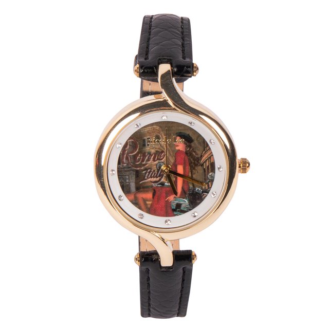 Reloj analógico Marca Nicole Lee estilizado Rome Negro Nicole Lee Classic Eternity Petite Watch