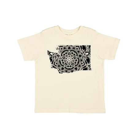 

Inktastic Washington Silhouette Mandala Gift Toddler Boy or Toddler Girl T-Shirt