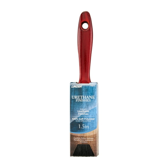 Linzer 1.5" Urethane Finishes Polyester Flat Paint Brush