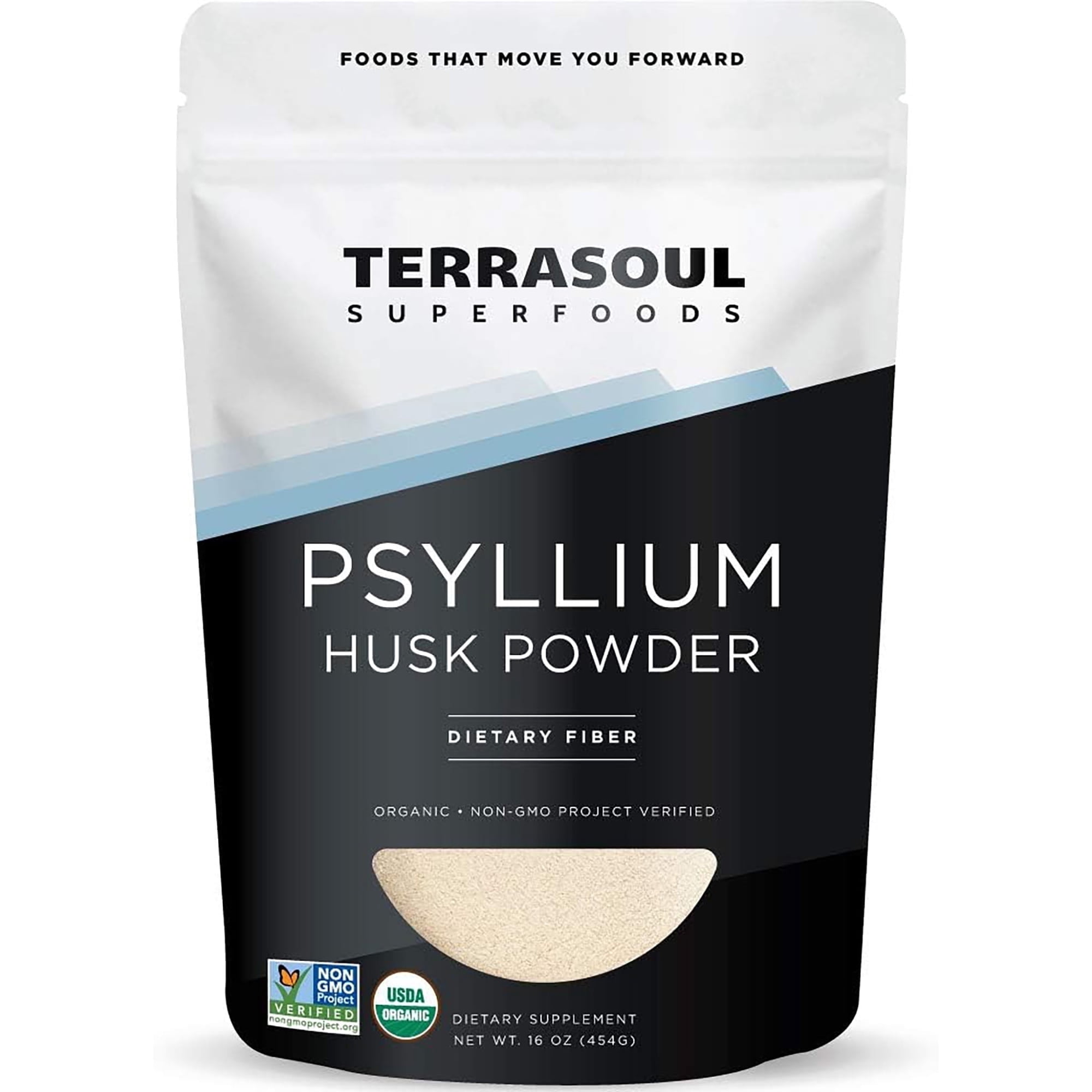 Terrasoul Superfoods Organic Psyllium Husk Powder, 1 Lb - Superfine Texture | High Purity | Keto Baking