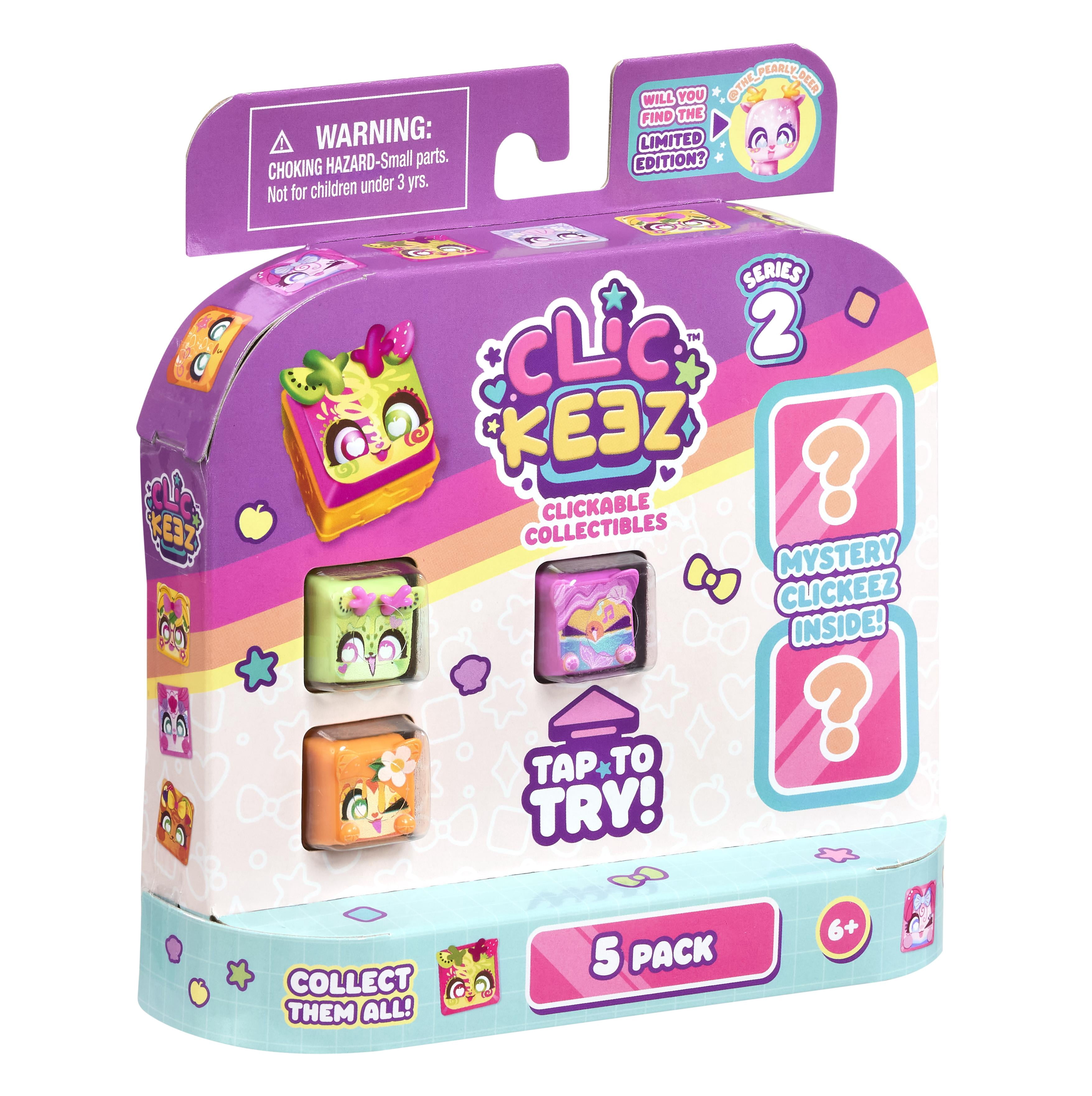 Clickeez Series 2 Mystery 5-Pack [5 RANDOM Clickable Collectibles!]