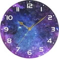 thumbnail image 5 of SKYSONIC Space Galaxy Wall Clock 10 Inch Silent Non Ticking Round Clock Oil Painting Clock Easy to Read Clock for Living Room Bedroom Bathroom Home Decor, 5 of 7