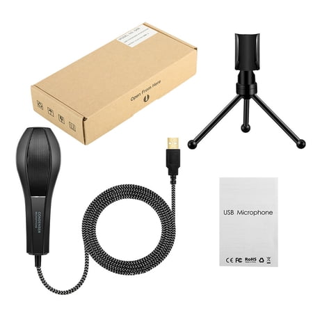 Omnidirectional Professional Condenser Microphone USB PC Games Computer ...
