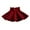 Wine, variant on Tulle Skirt For Girls Kids Casual High Waist Knitted Flared Pleated A Line Solid Above Knee Skirt Girls Skirts Black 2 Years-3 Years