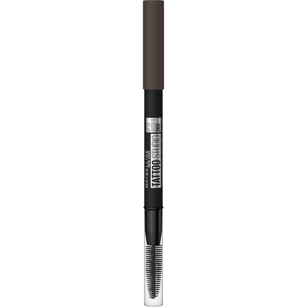 (2 pack) Maybelline Tattoo Studio 36HR Pigment Brow Pencil, Black Brown